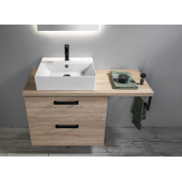 Aqualine VEGA doska pod umývadlo 104x45cm, dub platin VG710