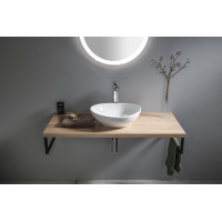 Aqualine VEGA doska pod umývadlo 145x45cm, dub platín VG750