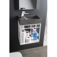 Sapho CREST konzola s policou, 39, 5x45x21,7cm, biela mat AR502