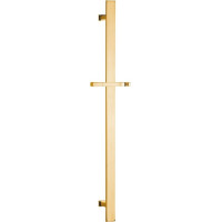 Sapho Sprchová tyč, posuvný držiak, hranatá, 700 mm, zlato SC417