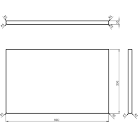 Sapho WOODY doska 800x28x500mm, masív prírodný dub WD080-70