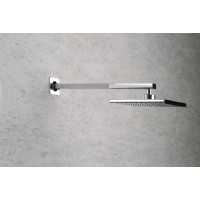 Aqualine Sprchové ramienko hranaté nízke, 404mm, chróm TQ043