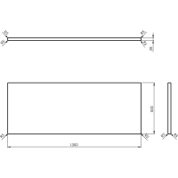 Sapho WOODY doska 1300x28x500mm, masív prírodný dub WD130-70