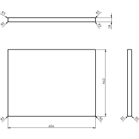 Sapho WOODY doska 606x28x463mm, masív prírodný dub WDS600-70