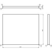 Sapho WOODY doska 600x28x500mm, masív prírodný dub WD060-70