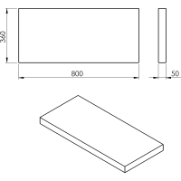 Sapho AVICE doska 80x36cm, old wood AV0868