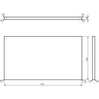 Sapho WOODY doska 900x28x500mm, masív prírodný dub WD090-70