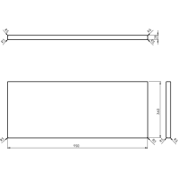 Sapho WOODY doska 900x28x360mm, masív prírodný dub WD096-70