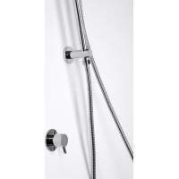 Sapho Sprchová tyč s vývodom vody, posuvný držiak, 720mm, chróm 1202-08