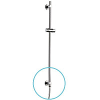 Sapho Sprchová tyč s vývodom vody, posuvný držiak, 720mm, chróm 1202-08