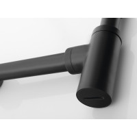 Sapho Umývadlový sifón 5/4", odpad 32mm, okrúhly, čierna mat SI515
