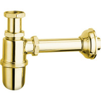 Sapho RETRO umývadlový sifón 5/4", odpad 32 mm, zlato 9595