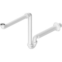 Bruckner Umývadlový sifón šetriaci miesto 5/4", DN32, biela 151.127.0
