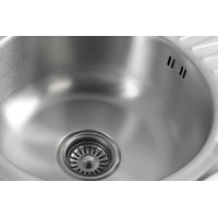 Aqualine Nerezový vstavaný drez s odkvapom, 57x18x45 cm AQ5745B