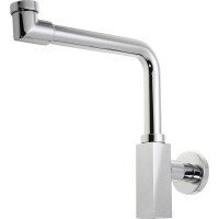 Omp Tea QUASAR umývadlový sifón šetriaci miesto, 5/4" odpad 32mm, chróm 811.215.5.K