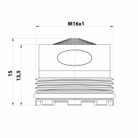 Sapho Perlátor vonkajší závit M16x1, plast AERWU