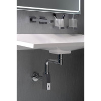 Omp Tea QUASAR umývadlový sifón šetriaci miesto, 5/4" odpad 32mm, chróm 811.215.5.K