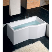 Polysan VERSYS R asymetrická vaňa 160x84x70x47cm, biela 15611