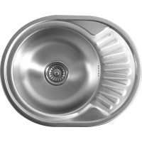 Aqualine Nerezový vstavaný drez s odkvapom, 57x18x45 cm AQ5745B