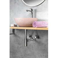 Aqualine Umývadlový sifón 5/4", odpad 32mm okrúhly, chróm CV1003