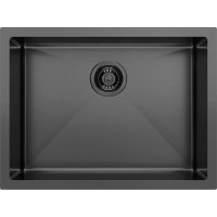 Sapho ZENITH nerezový drez 60x45cm, antracit ZN6045B