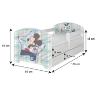 Detská posteľ so zásuvkou Disney - JAKE A PIRÁTI 160x80 cm