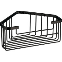 Gedy SMART rohová polica do sprchy, 200x80x151mm, čierna mat 2483-14