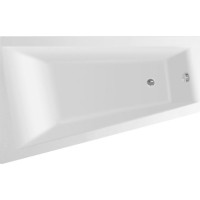 Aqualine METUJE vaňa 160x100x42cm bez nožičiek, ľavá, biela G2610