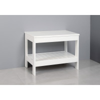 Aqualine ETIDE policový regál nízky 61x45x36 cm, biela mat ET061
