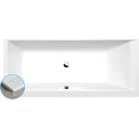 Polysan CLEO SLIM obdĺžniková vaňa 160x75x48cm, biela 93611S