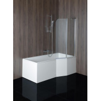 Polysan VERSYS L asymetrická vaňa 170x84x70x47cm, biela 70111