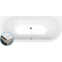 Polysan VIVA L SLIM asymetrická vaňa 185x80x47cm, biela 72099S