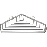 Aqualine CHROM LINE drôtená rohová mydelnička, chróm 37003