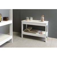 Aqualine ETIDE policový regál nízky 61x45x36 cm, biela mat ET061