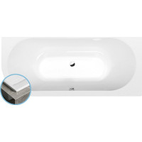 Polysan VIVA R SLIM asymetrická vaňa 185x80x47cm, biela 72129S