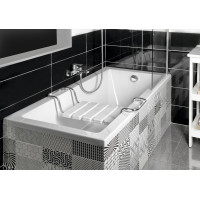 Aqualine DÚBRAVA obdĺžniková vaňa 160x70x42cm, biela A1670