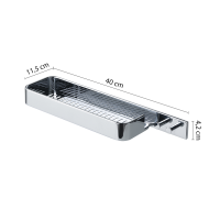 Gedy Il GIGLIO polica do sprchy, 400x42x115mm, chróm A91813