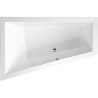 Polysan TRIANGL L SLIM asymetrická vaňa 180x120x50cm, biela 19611S
