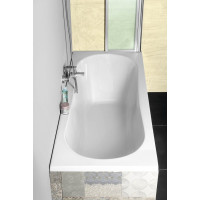 Aqualine JIZERA vaňa 150x70x39cm, bez nožičiek, biela G1570