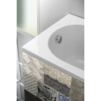 Aqualine JIZERA vaňa 140x70x39cm, bez nožičiek, biela G1470
