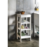 Aqualine ETIDE policový regál 36x86x36 cm, biela mat ET086