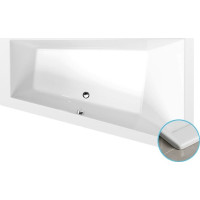Polysan TRIANGL R SLIM asymetrická vaňa 180x120x50cm, biela 20611S