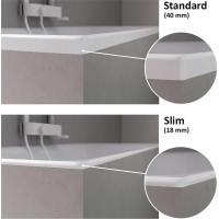 Polysan VIVA R SLIM asymetrická vaňa 175x80x47cm, biela 78119S