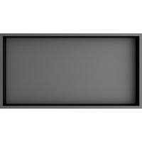 Polysan INSERTA zapustená polica do obkladu, 510x270 mm, nerez, antracit 1301-53B