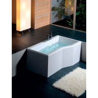 Polysan VERSYS R asymetrická vaňa 170x84x70x47cm, biela 70611