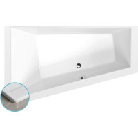 Polysan TRIANGL L SLIM asymetrická vaňa 180x120x50cm, biela 19611S