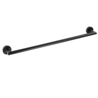 Sapho X-ROUND BLACK držiak uterákov 600x65mm, čierna XR404B