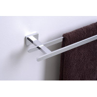 Aqualine APOLLO dvojitý držiak uterákov 550x157mm, chróm 1416-11