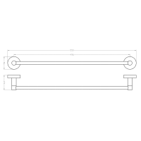Sapho Magnetický držiak uterákov 55cm XJ439