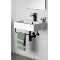 Sapho HANG držiak uterákov pod umývadlo 460x98mm, čierna mat HG460